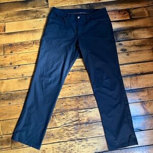 Lululemon ABC Men’s 34x30 Warpstreme Black Performance Casual Pants Luxury